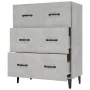 Concrete gray engineered wood sideboard 69.5x34x90 cm by vidaXL, Sideboards - Ref: Foro24-812163, Price: 83,30 €, Discount: %