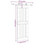 Puerta corredera con herrajes madera maciza de pino 80x210 cm by , Doors - Ref: Foro24-3332713, Price: 185,93 €, Discount: %