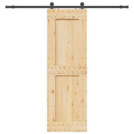 Puerta corredera con herrajes madera maciza de pino 70x210 cm by , Doors - Ref: Foro24-3332718, Price: 169,27 €, Discount: %