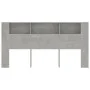 Concrete gray headboard furniture 200x18.5x104.5 cm by vidaXL, Headboards and footboards - Ref: Foro24-811956, Price: 84,64 €...