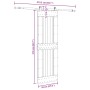 Puerta corredera con herrajes madera maciza de pino 70x210 cm by , Doors - Ref: Foro24-3332718, Price: 169,27 €, Discount: %