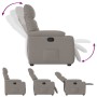 Sillón reclinable de tela gris taupe | Foro24.es | Tu tienda online para hogar, jardín y más Foro24.es