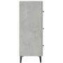 Aparador de madera de ingeniería gris hormigón 69,5x34x90 cm de vidaXL, Aparadores - Ref: Foro24-812163, Precio: 84,31 €, Des...