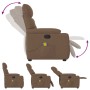 Sillón reclinable con masaje de tela marrón | Foro24.es | Tu tienda online para hogar, jardín y más Foro24.es
