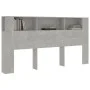 Concrete gray headboard furniture 200x18.5x104.5 cm by vidaXL, Headboards and footboards - Ref: Foro24-811956, Price: 84,64 €...