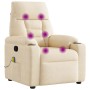 Sillón reclinable de masaje tela de microfibra beige | Foro24.es | Tu tienda online para hogar, jardín y más Foro24.es