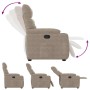 Sillón reclinable tela de microfibra gris taupe | Foro24.es | Tu tienda online para hogar, jardín y más Foro24.es
