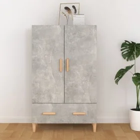 Aparador de madera contrachapada gris hormigón 70x31x115 cm de vidaXL, Aparadores - Ref: Foro24-812532, Precio: 83,74 €, Desc...