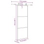 Puerta corredera con set herrajes vidrio ESG aluminio 76x205 cm von , Türen für zu Hause - Ref: Foro24-3332803, Preis: 197,01...