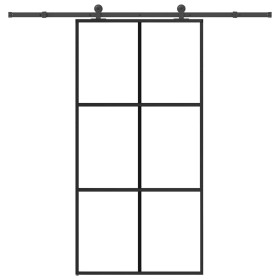 Puerta corredera con herrajes 102x205 cm ESG vidrio y aluminio von , Türen für zu Hause - Ref: Foro24-3332820, Preis: 284,65 ...