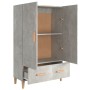Betongraues Sperrholz-Sideboard 70x31x115 cm von vidaXL, Sideboards - Ref: Foro24-812532, Preis: 87,27 €, Rabatt: %