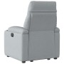 Sillón reclinable elevable de tela gris claro | Foro24.es | Tu tienda online para hogar, jardín y más Foro24.es