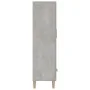 Aparador de madera contrachapada gris hormigón 70x31x115 cm de vidaXL, Aparadores - Ref: Foro24-812532, Precio: 83,74 €, Desc...