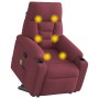 Sillón reclinable de masaje elevable tela rojo tinto | Foro24.es | Tu tienda online para hogar, jardín y más Foro24.es