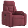 Sillón reclinable de masaje elevable tela rojo tinto | Foro24.es | Tu tienda online para hogar, jardín y más Foro24.es