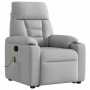 Sillón de masaje reclinable de pie de tela gris nube by , Armchairs - Ref: Foro24-3303051, Price: 276,06 €, Discount: %