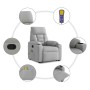 Sillón de masaje reclinable de pie de tela gris nube by , Armchairs - Ref: Foro24-3303051, Price: 276,06 €, Discount: %