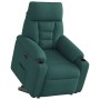 Sillón eléctrico reclinable elevable de tela verde oscuro de , Sillones - Ref: Foro24-3303058, Precio: 293,11 €