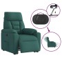 Sillón eléctrico reclinable elevable de tela verde oscuro de , Sillones - Ref: Foro24-3303058, Precio: 293,11 €