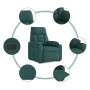 Sillón eléctrico reclinable elevable de tela verde oscuro de , Sillones - Ref: Foro24-3303058, Precio: 293,11 €