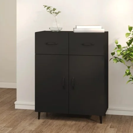 Black engineered wood sideboard 69.5x34x90 cm by vidaXL, Sideboards - Ref: Foro24-812196, Price: 87,71 €, Discount: %