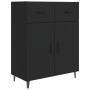 Black engineered wood sideboard 69.5x34x90 cm by vidaXL, Sideboards - Ref: Foro24-812196, Price: 88,55 €, Discount: %