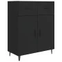 Black engineered wood sideboard 69.5x34x90 cm by vidaXL, Sideboards - Ref: Foro24-812196, Price: 87,71 €, Discount: %