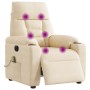 Sillón reclinable de masaje eléctrico tela de microfibra beige | Foro24.es | Tu tienda online para hogar, jardín y más Foro24.es