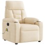 Sillón reclinable de masaje eléctrico tela de microfibra beige | Foro24.es | Tu tienda online para hogar, jardín y más Foro24.es