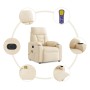 Sillón reclinable de masaje eléctrico tela de microfibra beige | Foro24.es | Tu tienda online para hogar, jardín y más Foro24.es