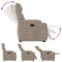 Sillón reclinable elevable tela de microfibra gris taupe | Foro24.es | Tu tienda online para hogar, jardín y más Foro24.es