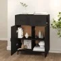 Black engineered wood sideboard 69.5x34x90 cm by vidaXL, Sideboards - Ref: Foro24-812196, Price: 87,71 €, Discount: %