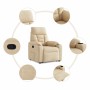 Sillón reclinable elevable tela de microfibra color crema | Foro24.es | Tu tienda online para hogar, jardín y más Foro24.es