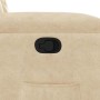 Sillón reclinable elevable tela de microfibra color crema de , Sillones - Ref: Foro24-3303091, Precio: 258,11 €