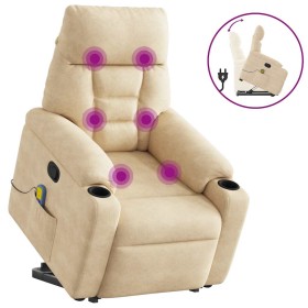 Sillón reclinable de masaje elevable tela de