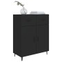 Black engineered wood sideboard 69.5x34x90 cm by vidaXL, Sideboards - Ref: Foro24-812196, Price: 88,55 €, Discount: %