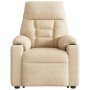 Sillón reclinable de masaje elevable tela de microfibra crema | Foro24.es | Tu tienda online para hogar, jardín y más Foro24.es