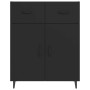 Black engineered wood sideboard 69.5x34x90 cm by vidaXL, Sideboards - Ref: Foro24-812196, Price: 88,55 €, Discount: %