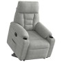 Sillón eléctrico reclinable elevable tela microfibra gris claro | Foro24.es | Tu tienda online para hogar, jardín y más Foro24.es