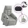 Sillón eléctrico reclinable elevable tela microfibra gris claro | Foro24.es | Tu tienda online para hogar, jardín y más Foro24.es