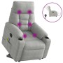 Sillón masaje eléctrico reclinable elevable tela gris claro | Foro24.es | Tu tienda online para hogar, jardín y más Foro24.es