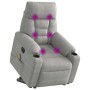 Sillón masaje eléctrico reclinable elevable tela gris claro | Foro24.es | Tu tienda online para hogar, jardín y más Foro24.es