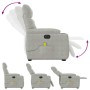 Sillón masaje eléctrico reclinable elevable tela gris claro | Foro24.es | Tu tienda online para hogar, jardín y más Foro24.es