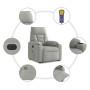 Sillón masaje eléctrico reclinable elevable tela gris claro | Foro24.es | Tu tienda online para hogar, jardín y más Foro24.es