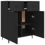 Black engineered wood sideboard 69.5x34x90 cm by vidaXL, Sideboards - Ref: Foro24-812196, Price: 87,71 €, Discount: %