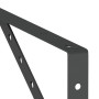 Soportes de estante 4 uds acero inoxidable negro 40x2,5x25 cm by , Shelves and shelves - Ref: Foro24-30305, Price: 28,28 €, D...