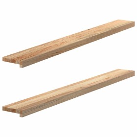 Alféizares de ventana 2 uds madera maciza roble sin tratar by , Marcos de ventanas - Ref: Foro24-4009091, Price: 66,07 €, Dis...