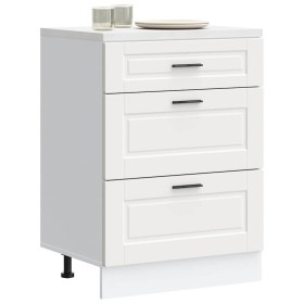 Mueble bajo de cocina Porto madera contrachapada blanca de , Armarios de cocina - Ref: Foro24-854259, Precio: 124,48 €, Descu...