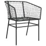 Juego de comedor jardín 5 piezas ratán sintético vidrio negro von , Gartensets - Ref: Foro24-3334586, Preis: 297,42 €, Rabatt: %