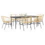 Juego de comedor de jardín 7 pzas ratán PE marrón by , Garden sets - Ref: Foro24-3334497, Price: 474,56 €, Discount: %